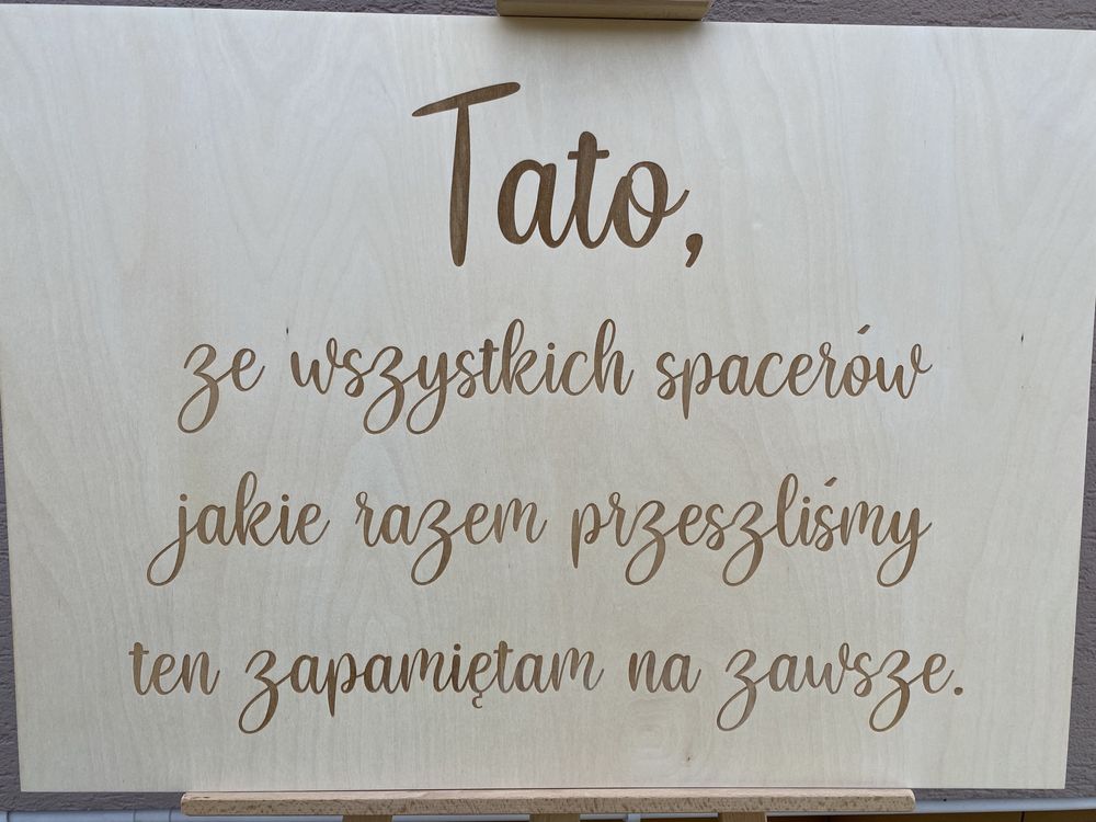 Tabliczka tablica tato spacer ślub wesele boho rustykalne glamour