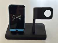 Dock de carregamento wireless p/ iPhone e Apple Watch