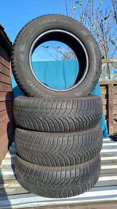 4 Opony ZIMOWE =7mm= Kumho Wintercraft 185/65R14 86T DOT:2322 KOMPLET
