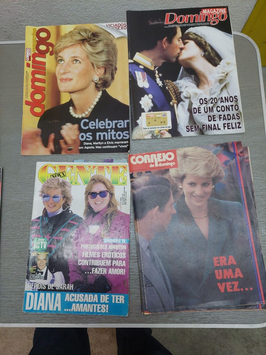 Lady di princesa Diana conjunto 6 revistas