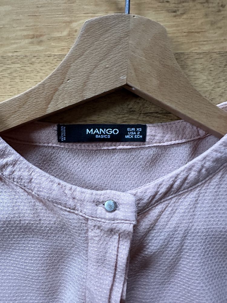 Elegancka bluzka top Mango XS/34 morelowa