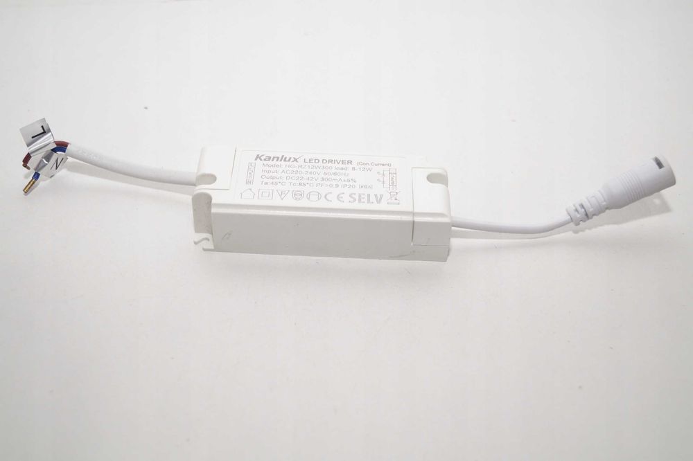 Zasilacz Kanlux LED driver HG-RZ12W300, 8-12W 300mA 50/60Hz