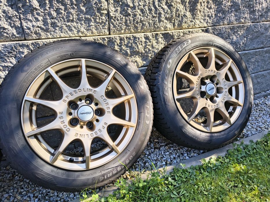 Złote felgi Subaru Speedline SL2 16" 5x100. Edycja limit Opony Zima