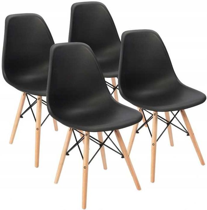 NOWY Stół Z Krzesłami Skandynawski Do Jadalni Kuchni Salonu Drewniany