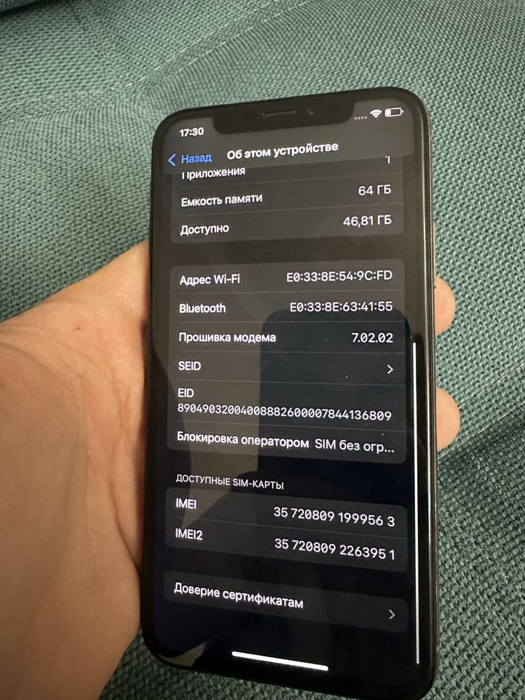 Iphone xs 64gb newerlock