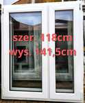 Okno pcv 118x141, okna 135x140,używane 1180x1420, 120x150, 140x145