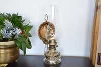 szklana LAMPA NAFTOWA austriacka z odblaskiem