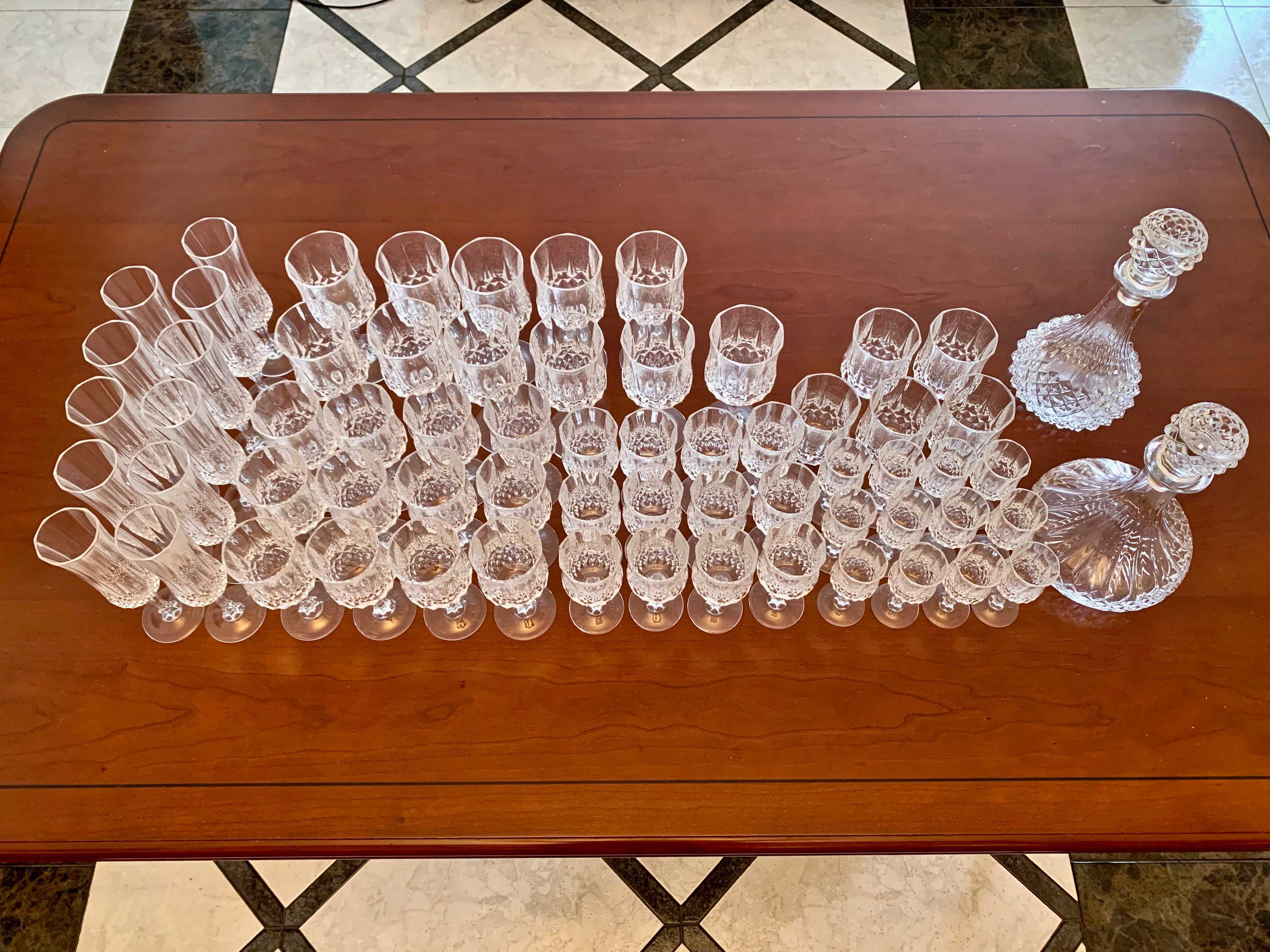 Serviço de Copos e Garrafas Cristal d'Arques