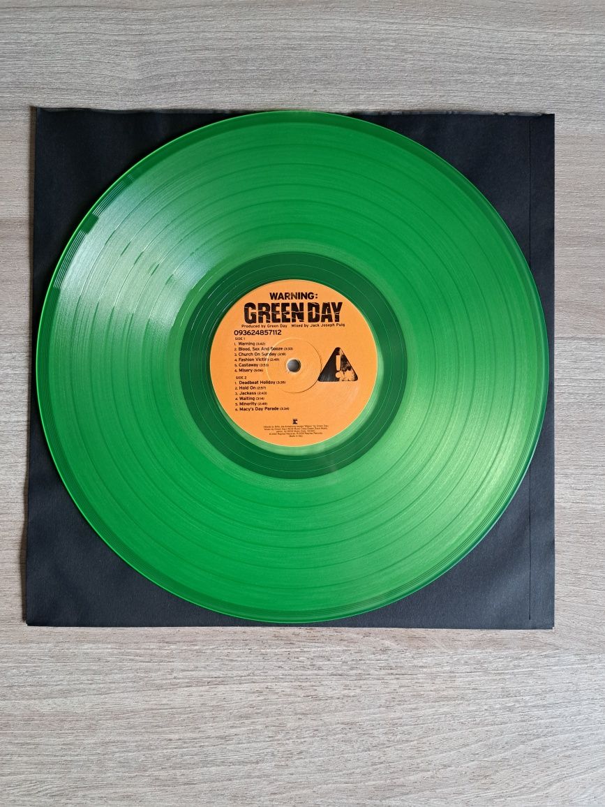 Green Day - Warning - Green VINYL Zielony WINYL