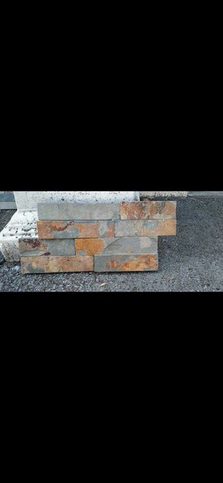 Pedra  parede Xisto Multicolor ou Ardósia paneis colado em Z