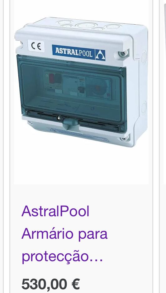 Quadro eletrico piscina