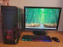 Komputer z monitorem i3-10100F/32GB DDR4/GTX 1060/SSD+HDD/WIN10