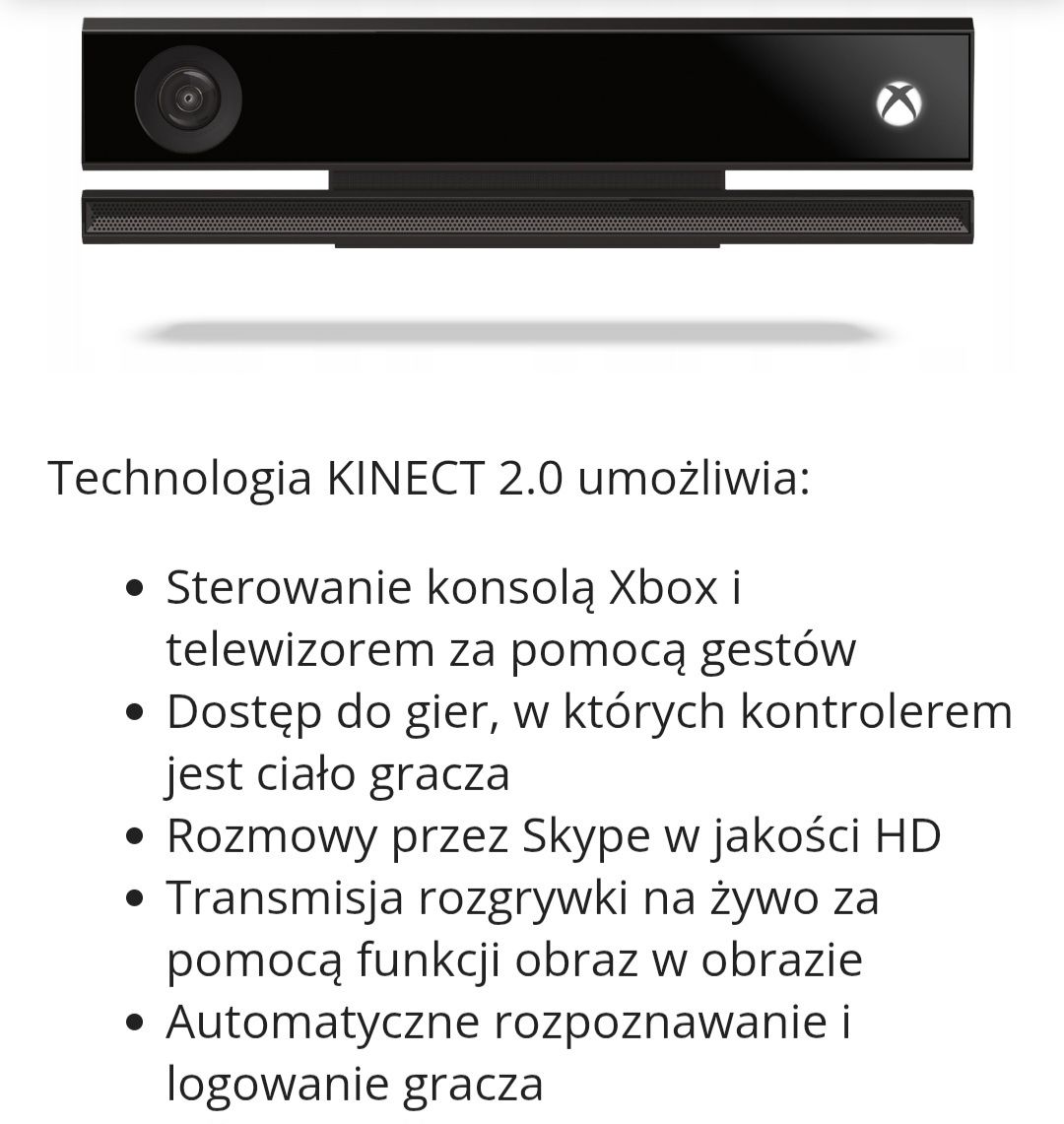 Kinect sensor do XBOX ONE Microsoft