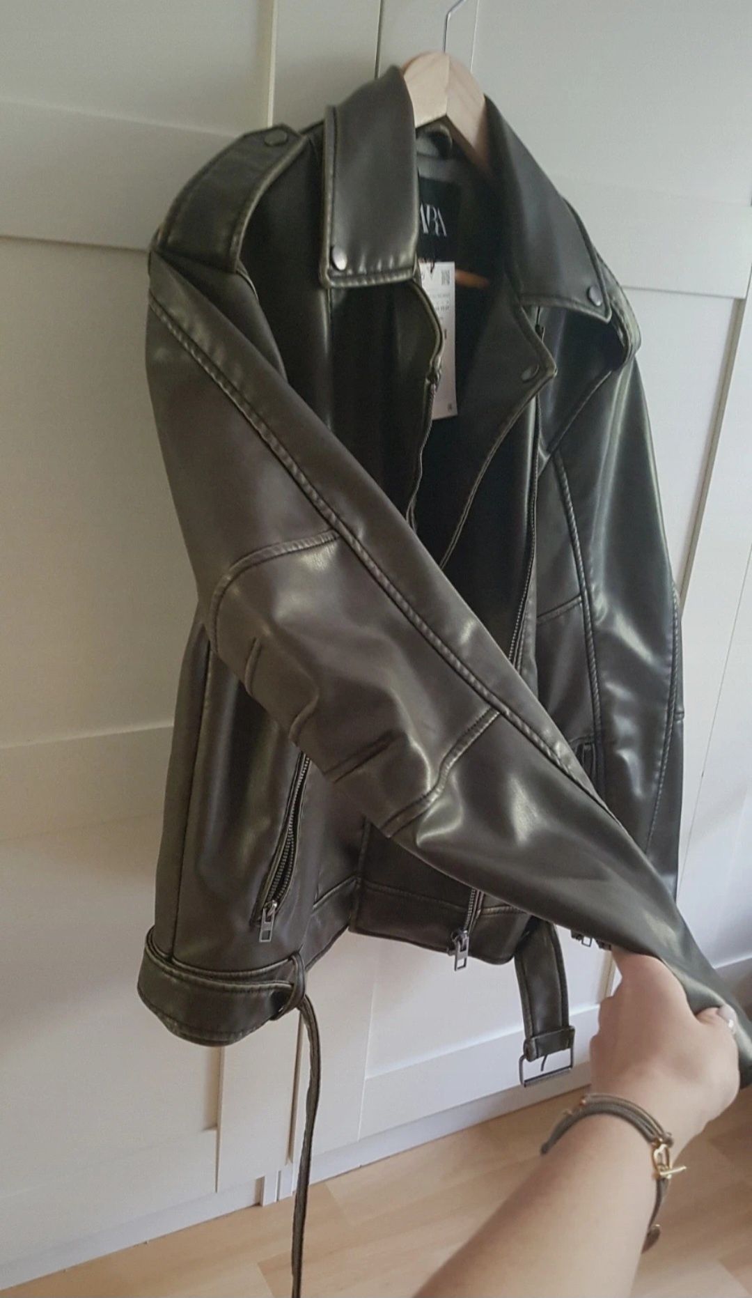 Kurtka zara ramoneska jacket oversize viral