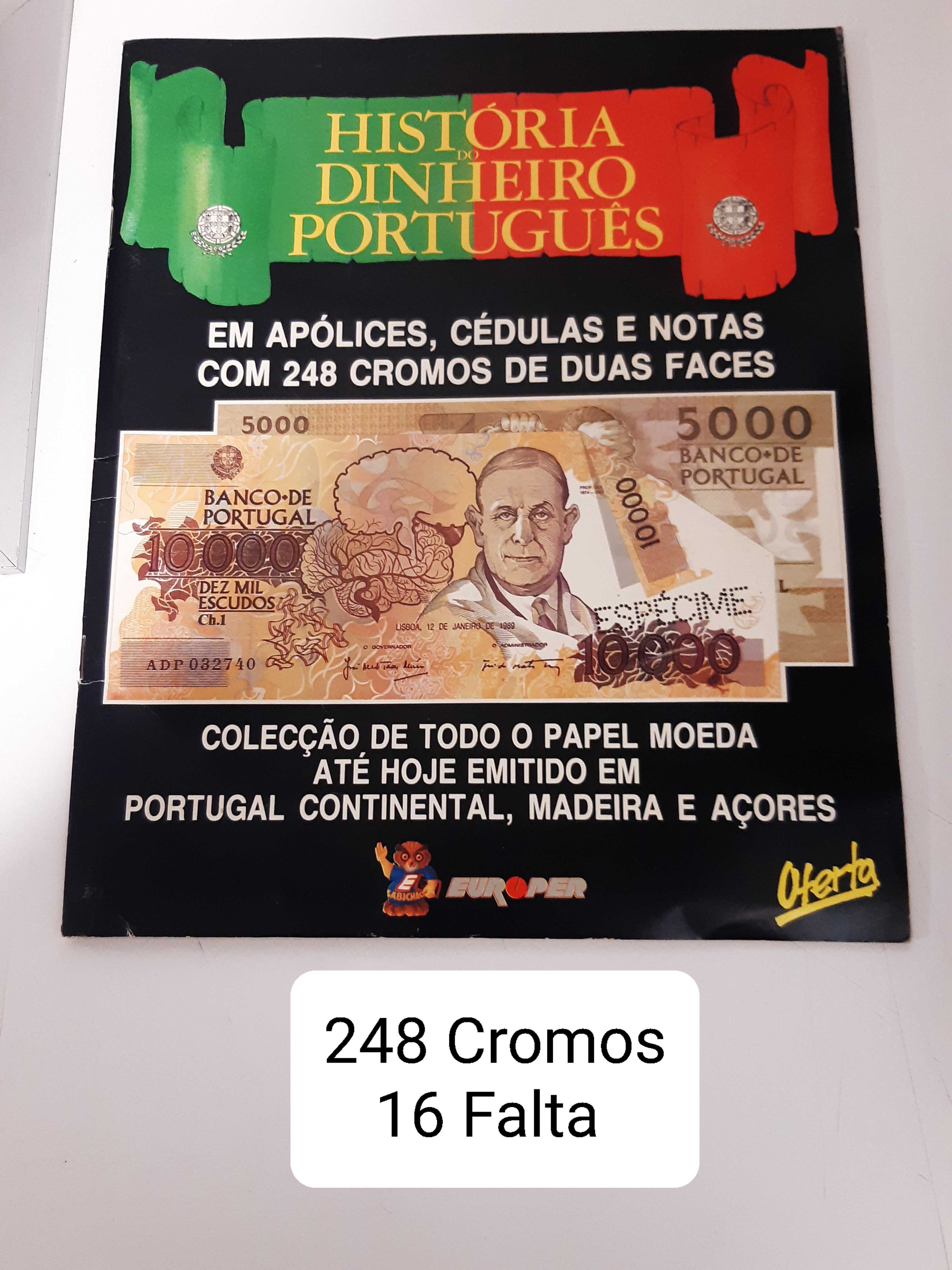 Caderneta de Cromos "História do Dinheiro Português"