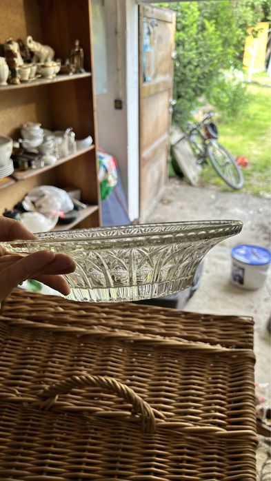 Miska krysztalowa kolekcjonerska stara jaskinia niedzwiedzia w kletnie