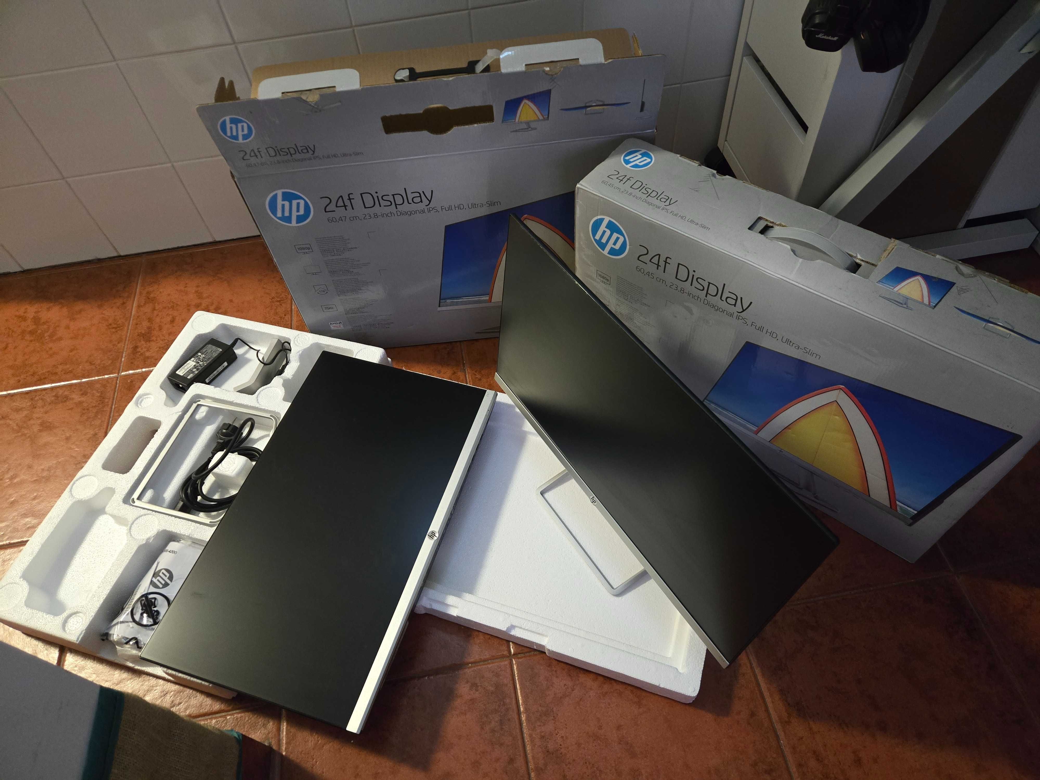 Monitor usado HP 24F de 24'' Full HD e tecnologia AMD FreeSync