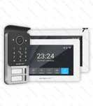 Vídeo Porteiro 2x Monitores 7"|P. Externo 2MP Teclado|2Botões Efismart
