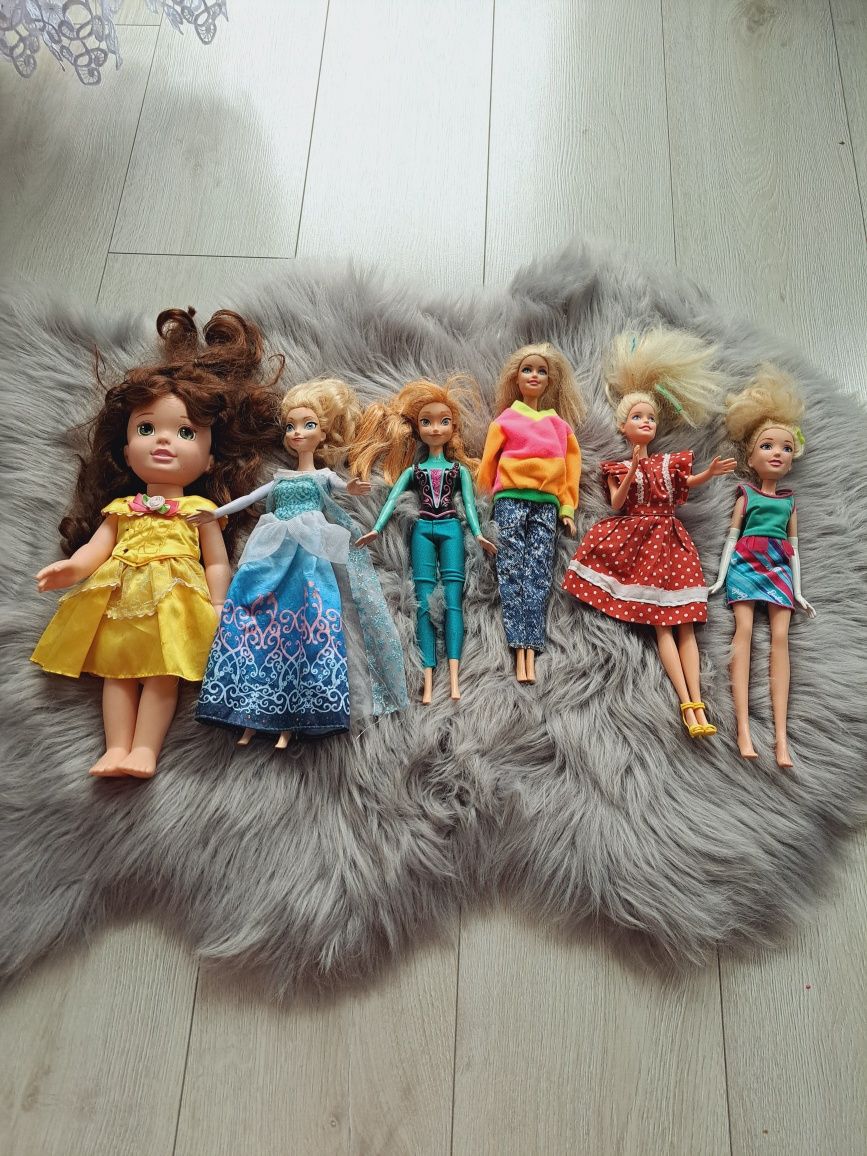 Zestaw lalek Barbie Elsa Anna i inne