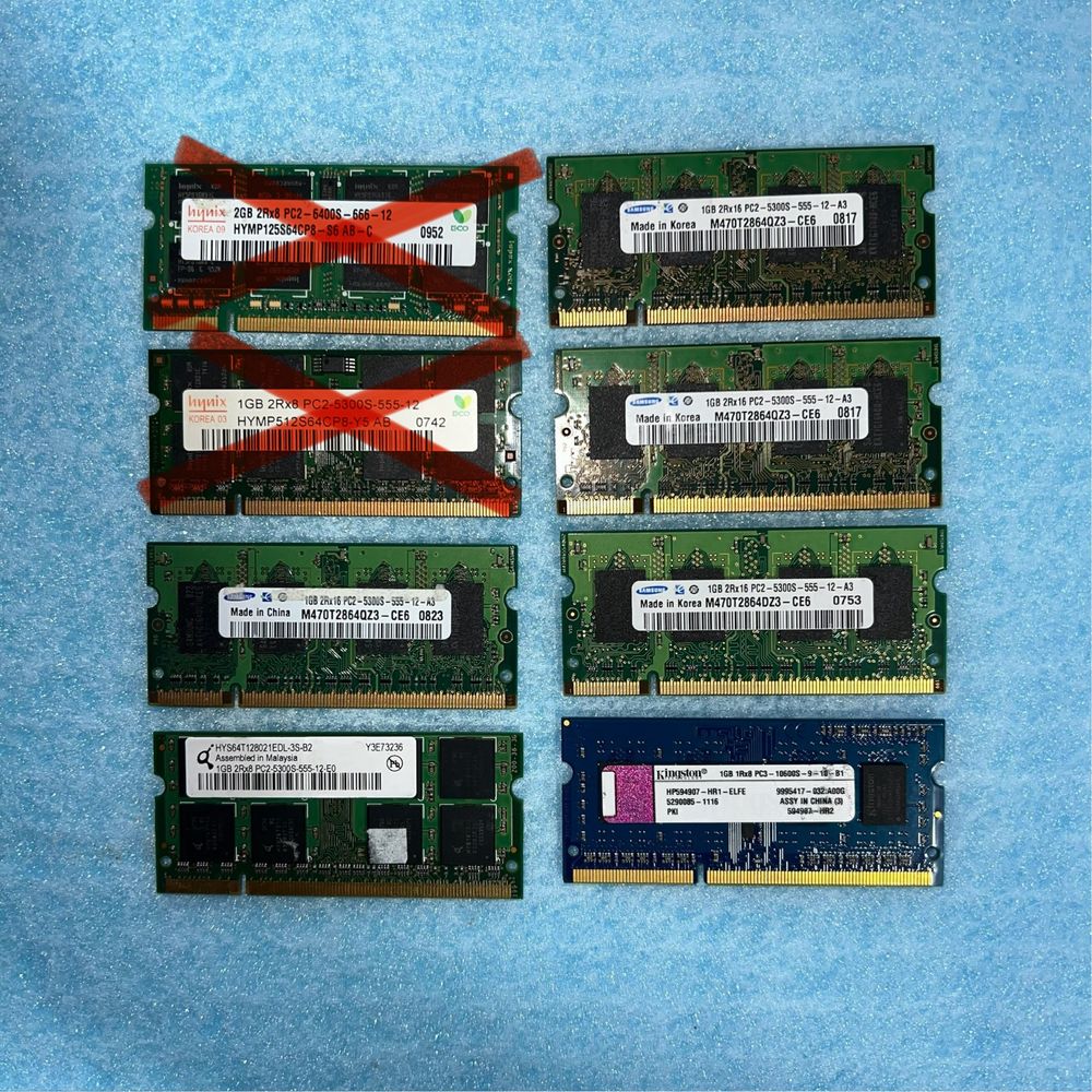 Оперативная память для ноутбука ddr2 ddr3
