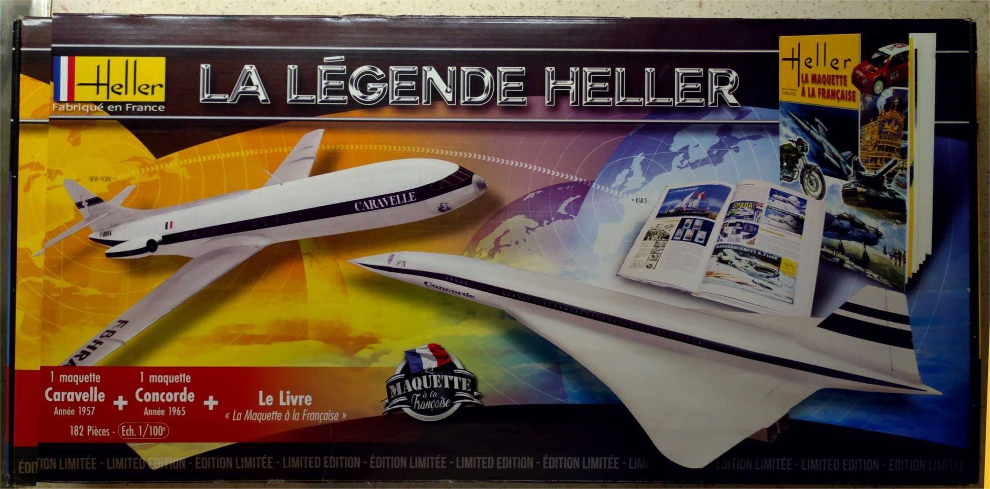 Model Concorde i Caravelle w skali 1:100 Heller