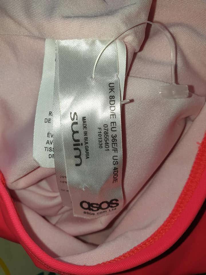 Strój kąpielowy Asos r 36/S Nowy bez metki papierowej
