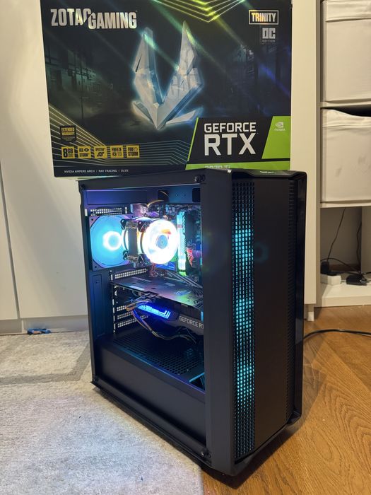 Komputer do gier RYZEN 5/RTX 3070 TI GWARANCJA/32GB RAM/512GB SSD NVMe