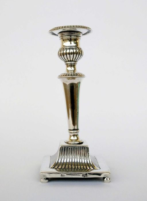 Antigo castiçal séc. XIX em prata Portuguesa