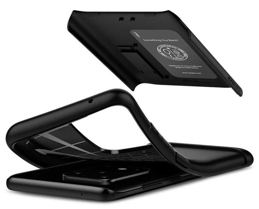 Etui Spigen Slim Armor black czarne do Samsung Galaxy S20 Ultra
