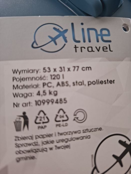 Piękna Walizka xxl 120l poszerzana