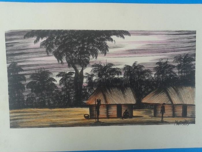 4. Wykonawca - Artysta - MWAMBA - Oryginalny rysunek z Zambii.