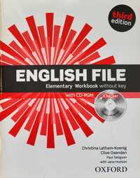 "English File third edition Elementary" oraz "Workbook" z płytami CD