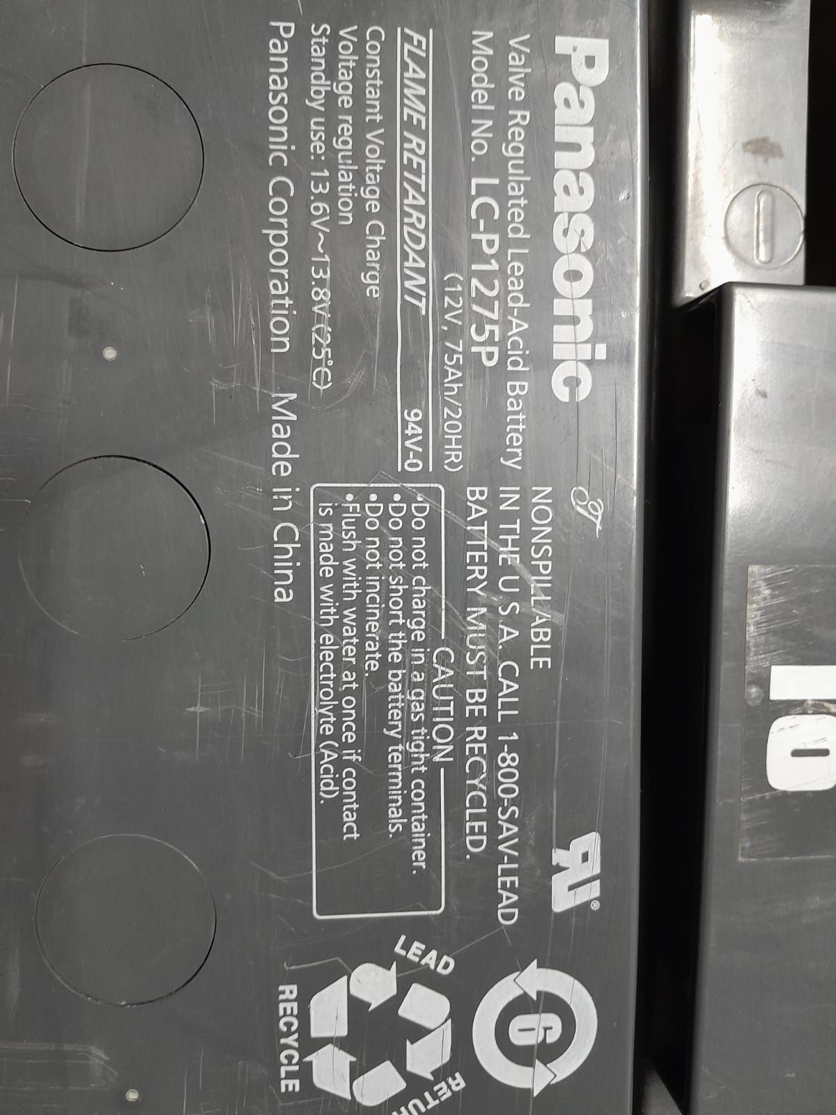 Baterias sistema solar PANASONIC