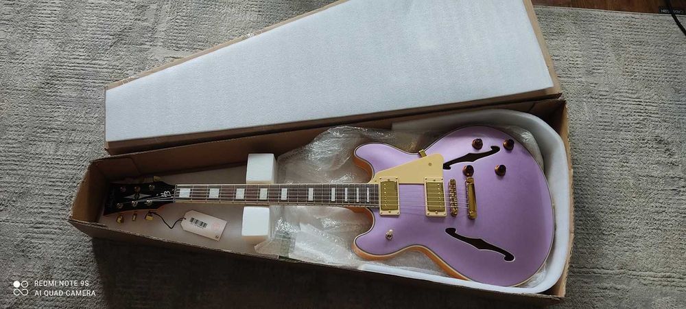 Gitara elektryczna Harley Benton HB-35Plus Semi Hollow ES-335 + SETUP!