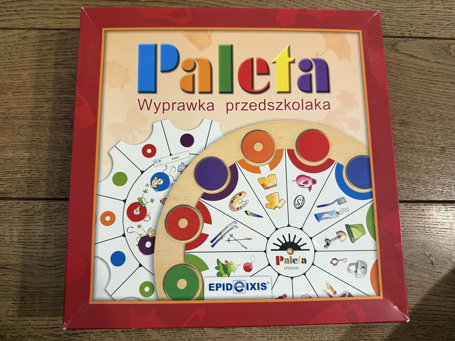 Paleta wyprawka przedszkolaka gra układanka drewniana