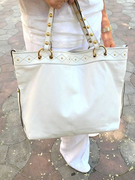 Кожаная женская сумка Gucci Irina White Оригинал
