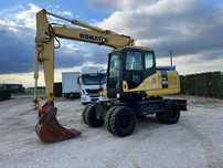 New Holland  PW 160 ES-7K * Koparka kołowa KOMATSU PW 160 ES-7K