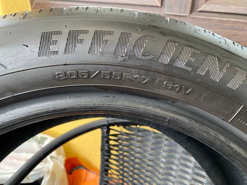 Dwie Letnie opony 205/55 R17 GoodYear.Premium klasy.Super stan.Dostawa