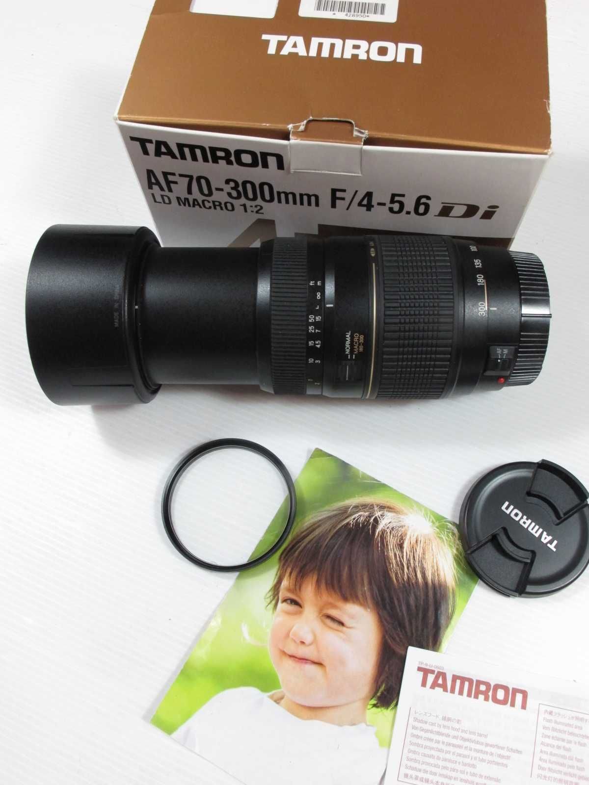 Tamron 70-300 para Canon estadp TOP na caixa