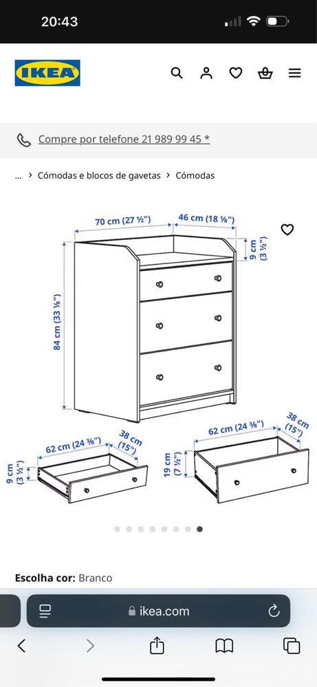 Cómoda / quarto como nova