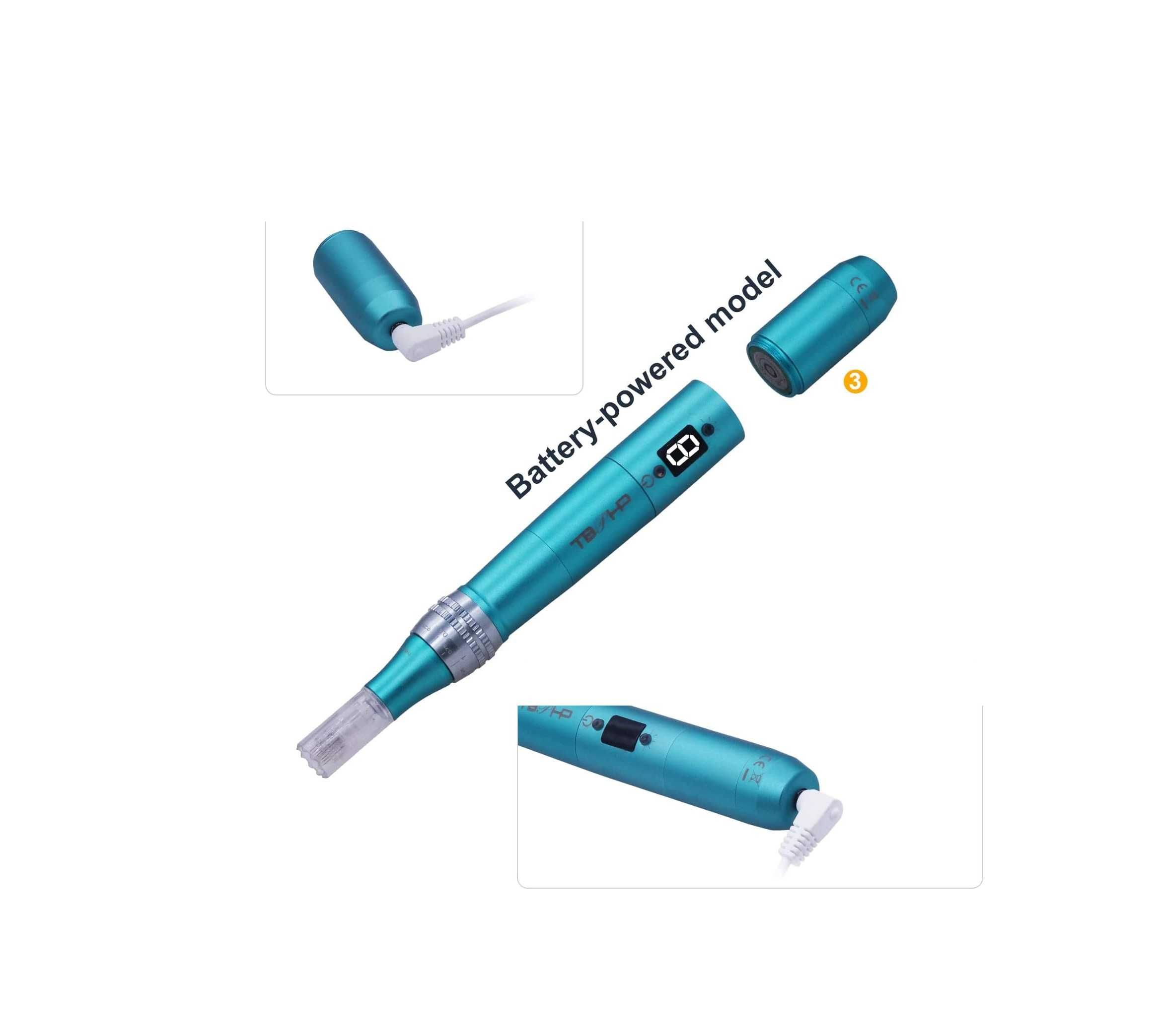 Kit Dermapen sem Fio com 25 Cartuchos + 2 Baterias
