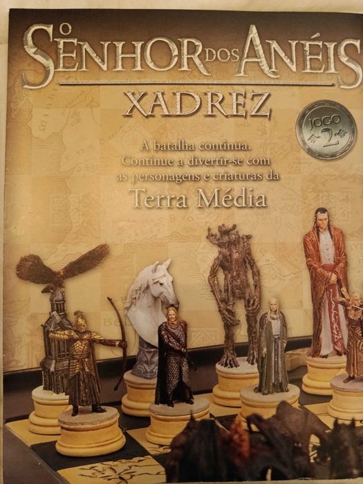 Senhor dos anéis peças chumbo xadrez