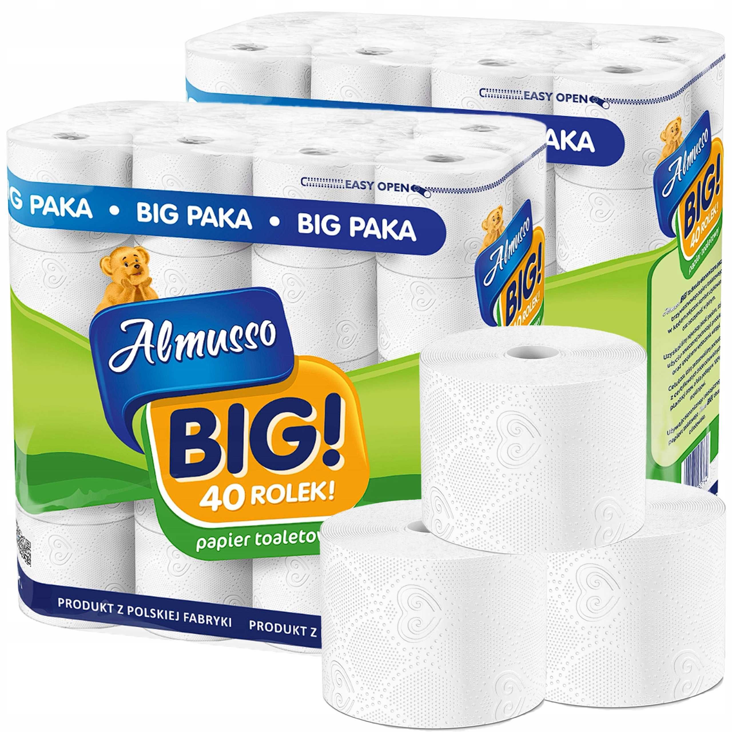 Papier toaletowy bezzapachowy Almusso 40 szt.