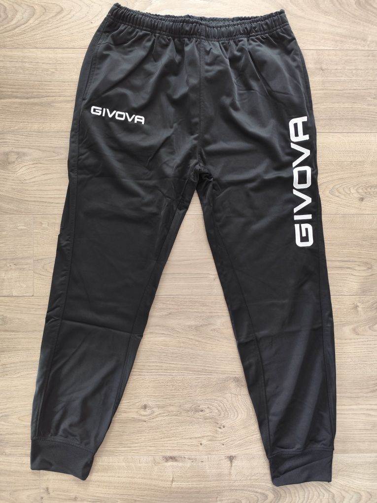 Dres sportowy treningowy GIVOVA czarny męski bluza rozpinan spodnie XL