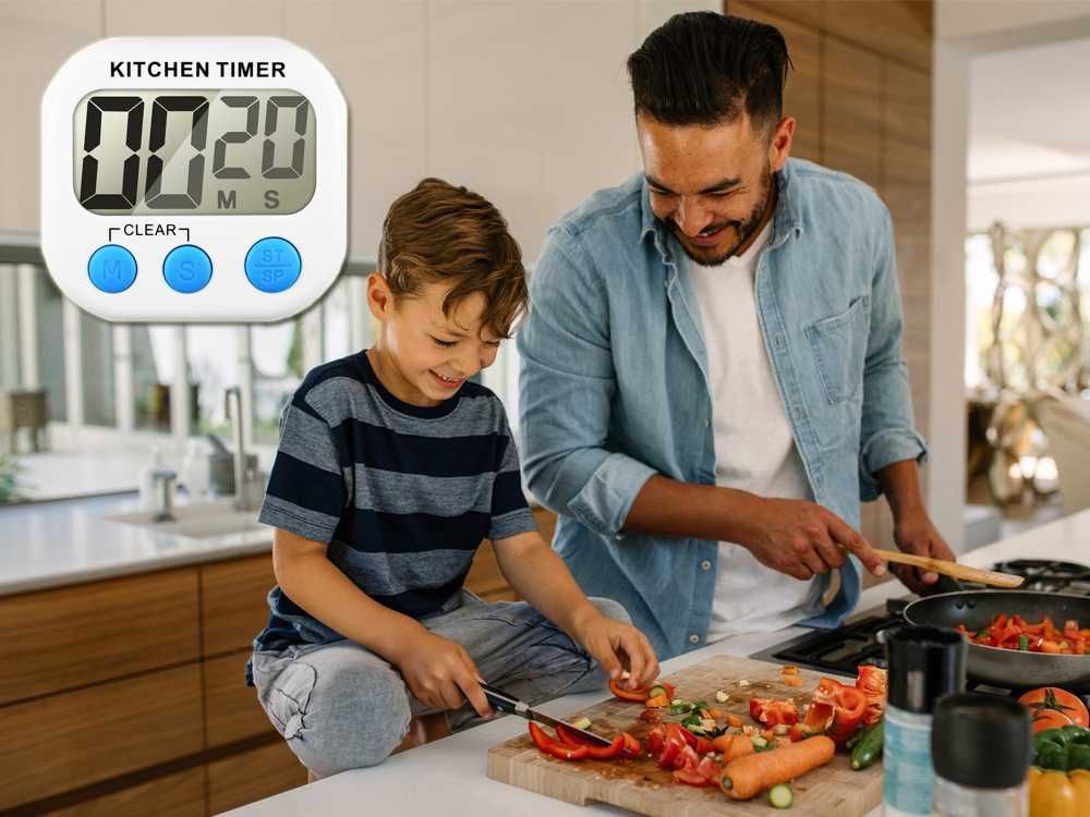 Minutnik KUCHENNY ZEGAR ELEKTONICZNY do kuchni magnes cyfrowy timer