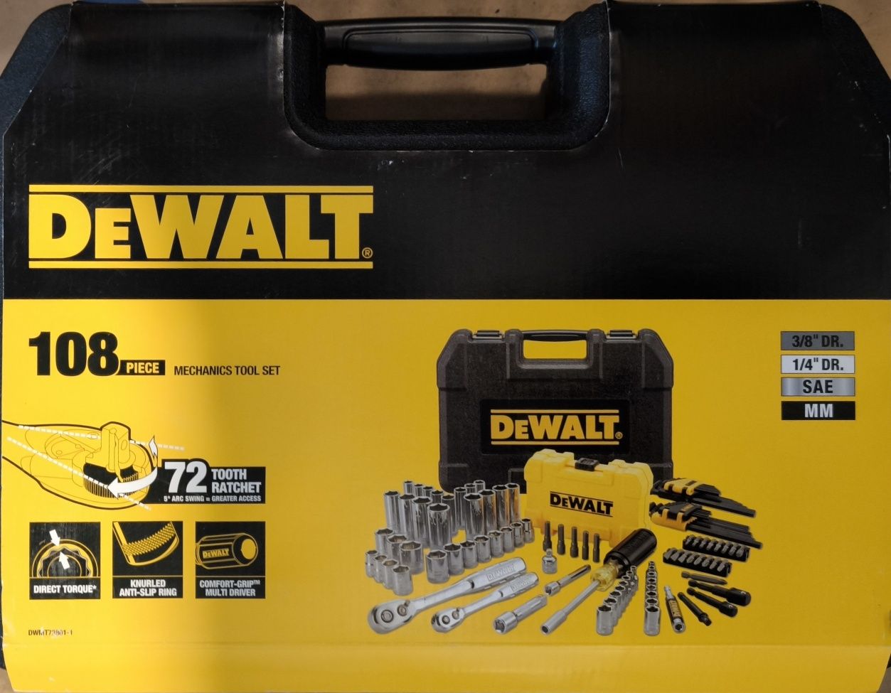 DeWALT DWMT73801-1 Zestaw narzędzi 108 el.