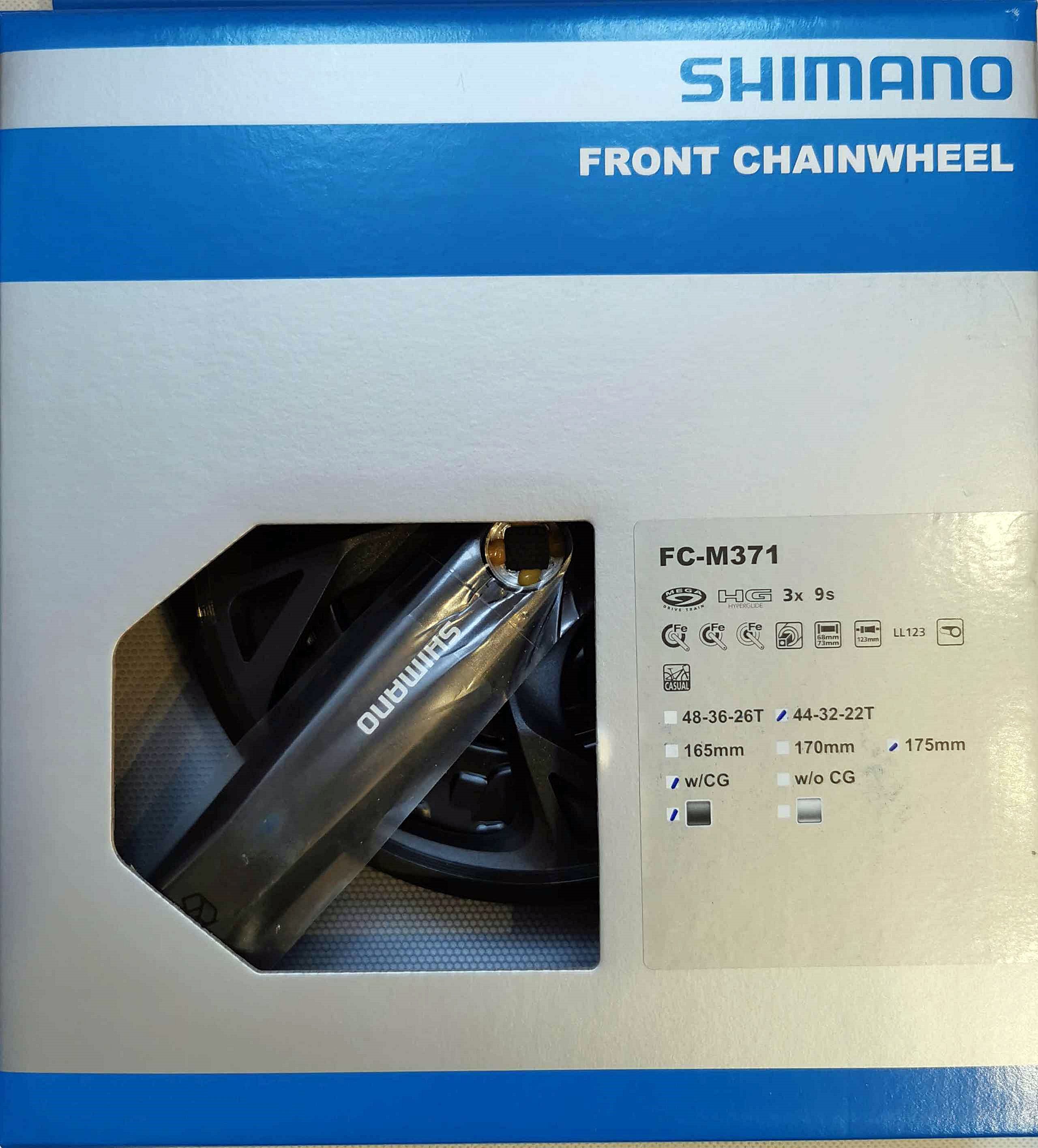 SHIMANO FCM371 Korba 9 rzędów 44-32-22 BOX