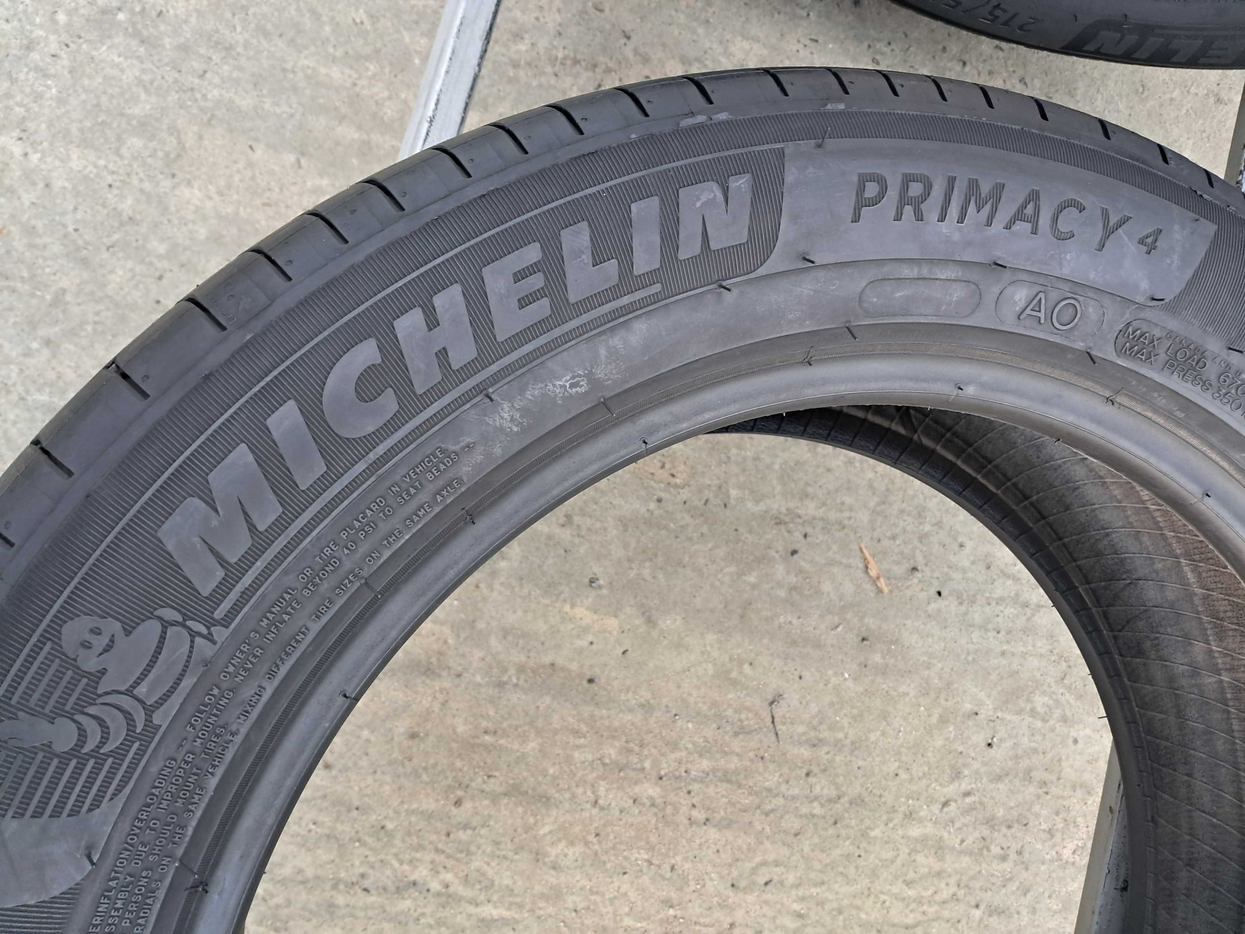 Резина літня, нова, Michelin Primacy 4 215\55 R17 (арт.8501)