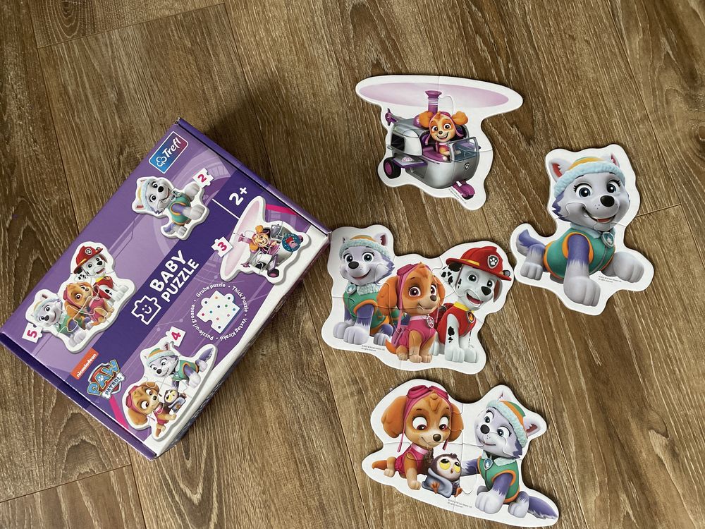 Puzzle psi patrol stan idealny dwa zestawy