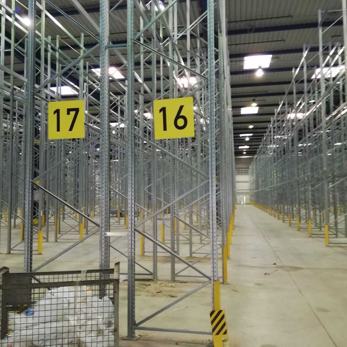 Regał paletowy magazynowy sklepowy przemysłowy metalowy